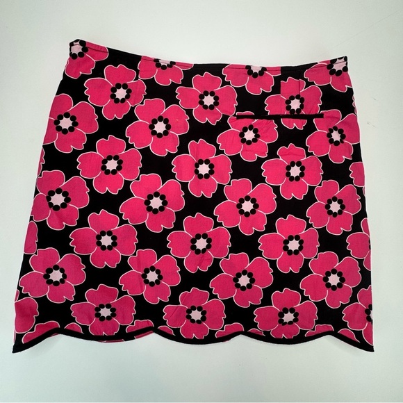 Women’s Golftini Black and Pink Stretch Floral Cotton Skort Golf Tennis size 6 - Picture 7 of 15